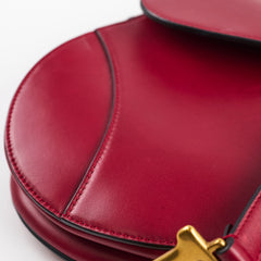 Christian Dior Medium Saddle Bag Burgundy Christian Dior Medium Saddle Bag Burgundy