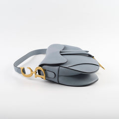 Christian Dior Saddle Bag Light Blue Christian Dior Saddle Bag Light Blue