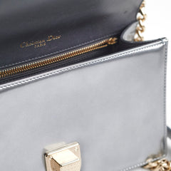 Christian Dior Micro Cannage Medum Diorama Metallic Silver Christian Dior Micro Cannage Medum Diorama Metallic Silver