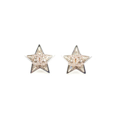 Chanel Star CC Logo Stud Earrings Costume Jewellery Chanel Star CC Logo Stud Earrings Costume Jewellery