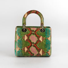 Christian Dior Medium Lady Dior Green Python Christian Dior Medium Lady Dior Green Python