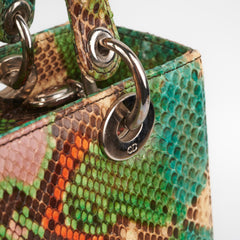 Christian Dior Medium Lady Dior Green Python Christian Dior Medium Lady Dior Green Python