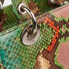Christian Dior Medium Lady Dior Green Python Christian Dior Medium Lady Dior Green Python