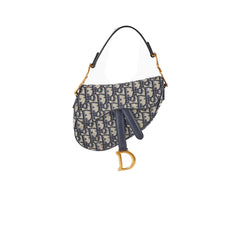 Christian Dior Mini Saddle Oblique Blue Christian Dior Mini Saddle Oblique Blue