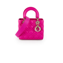 Christian Dior Small Lady Dior Neon Pink Christian Dior Small Lady Dior Neon Pink