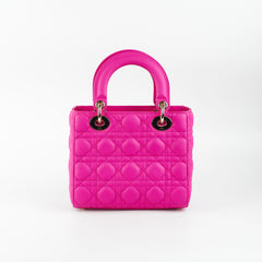 Christian Dior Small Lady Dior Neon Pink Christian Dior Small Lady Dior Neon Pink