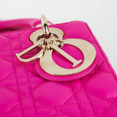 Christian Dior Small Lady Dior Neon Pink Christian Dior Small Lady Dior Neon Pink