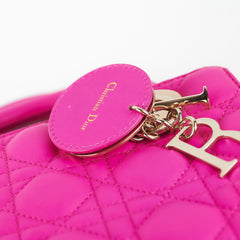Christian Dior Small Lady Dior Neon Pink Christian Dior Small Lady Dior Neon Pink