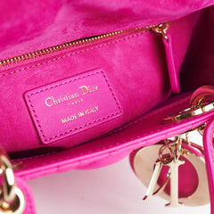 Christian Dior Small Lady Dior Neon Pink Christian Dior Small Lady Dior Neon Pink