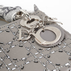 Christian Dior Mini Lady Dior Satin Grey Christian Dior Mini Lady Dior Satin Grey