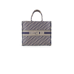 Christian Dior Oblique Book Tote Navy (GW Initials) Christian Dior Oblique Book Tote Navy (GW Initials)