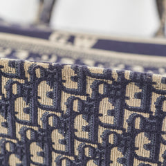 Christian Dior Oblique Book Tote Navy (GW Initials) Christian Dior Oblique Book Tote Navy (GW Initials)