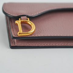 Christian Dior Saddle Bloom Card Holder Pink Christian Dior Saddle Bloom Card Holder Pink