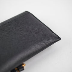 Christian Dior Saddle Wallet with Chain Black Christian Dior Saddle Wallet with Chain Black