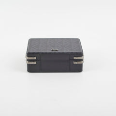 Christian Dior Mini Lock Canvas Crossbody Bag Black/Blue Christian Dior Mini Lock Canvas Crossbody Bag Black/Blue