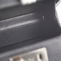 Christian Dior Mini Lock Canvas Crossbody Bag Black/Blue Christian Dior Mini Lock Canvas Crossbody Bag Black/Blue