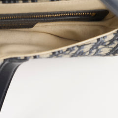 Christian Dior Medium Oblique Saddle Bag Navy Christian Dior Medium Oblique Saddle Bag Navy