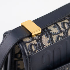 Christian Dior Montaigne 30 Navy Oblique Christian Dior Montaigne 30 Navy Oblique