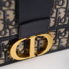 Christian Dior Montaigne 30 Navy Oblique Christian Dior Montaigne 30 Navy Oblique