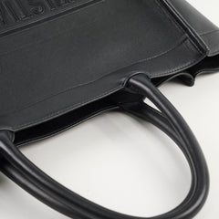 Christian Dior Medium Leather Book Tote Black Christian Dior Medium Leather Book Tote Black