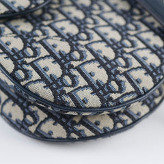 Christian Dior Oblique Saddle Bag Navy Christian Dior Oblique Saddle Bag Navy