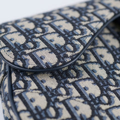 Christian Dior Oblique Saddle Bag Navy Christian Dior Oblique Saddle Bag Navy