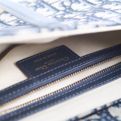 Christian Dior Oblique Saddle Bag Navy Christian Dior Oblique Saddle Bag Navy