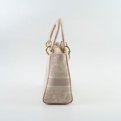 Christian Dior Medium D-Lite Toile De Juoy Pink Christian Dior Medium D-Lite Toile De Juoy Pink