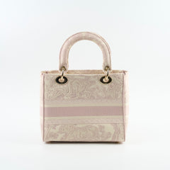 Christian Dior Medium D-Lite Toile De Juoy Pink Christian Dior Medium D-Lite Toile De Juoy Pink