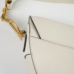 Christian Dior Saddle Bag Ivory Christian Dior Saddle Bag Ivory