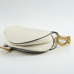 Christian Dior Saddle Bag Ivory Christian Dior Saddle Bag Ivory