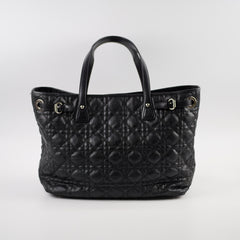 Christian Dior Panarea Cannage Black Tote Christian Dior Panarea Cannage Black Tote
