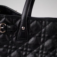 Christian Dior Panarea Cannage Black Tote Christian Dior Panarea Cannage Black Tote