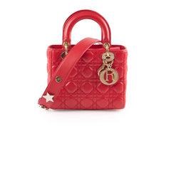 Christian Dior Small Lady Dior ABC Red Christian Dior Small Lady Dior ABC Red