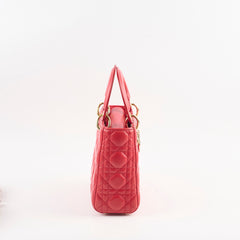 Christian Dior Small Lady Dior ABC Red Christian Dior Small Lady Dior ABC Red