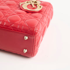 Christian Dior Small Lady Dior ABC Red Christian Dior Small Lady Dior ABC Red
