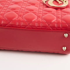 Christian Dior Small Lady Dior ABC Red Christian Dior Small Lady Dior ABC Red