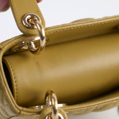 Christian Dior Mini Lady Dior Mustard Christian Dior Mini Lady Dior Mustard