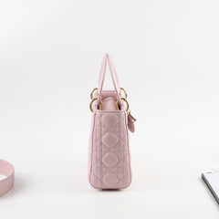 Christian Dior Small Lady Dior Lambskin Light Pink Christian Dior Small Lady Dior Lambskin Light Pink