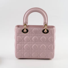 Christian Dior Small Lady Dior Lambskin Light Pink Christian Dior Small Lady Dior Lambskin Light Pink