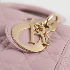 Christian Dior Small Lady Dior Lambskin Light Pink Christian Dior Small Lady Dior Lambskin Light Pink
