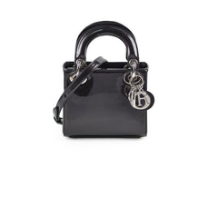 Christian Dior Mini Lady Dior Patent Black Christian Dior Mini Lady Dior Patent Black