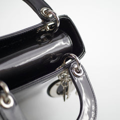 Christian Dior Mini Lady Dior Patent Black Christian Dior Mini Lady Dior Patent Black