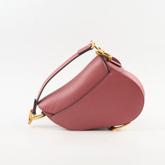 Christian Dior Mini Saddle Bag Dusty Pink Christian Dior Mini Saddle Bag Dusty Pink