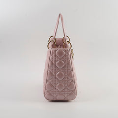 Christian Dior Medium Lambskin Lady Dior Iridescent Pink Christian Dior Medium Lambskin Lady Dior Iridescent Pink
