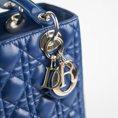 Christian Dior Medium Lady Dior Blue Christian Dior Medium Lady Dior Blue