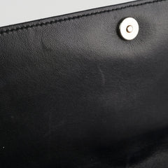 Christian Dior Patent Black Clutch On Chain Christian Dior Patent Black Clutch On Chain