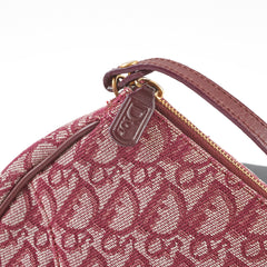 Christian Dior Mini Vintage Saddle Shoulder Bag Burgundy Christian Dior Mini Vintage Saddle Shoulder Bag Burgundy