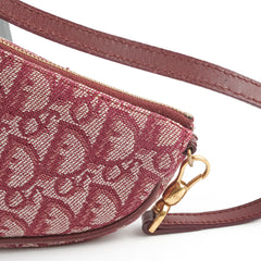 Christian Dior Mini Vintage Saddle Shoulder Bag Burgundy Christian Dior Mini Vintage Saddle Shoulder Bag Burgundy