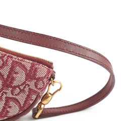 Christian Dior Mini Vintage Saddle Shoulder Bag Burgundy Christian Dior Mini Vintage Saddle Shoulder Bag Burgundy